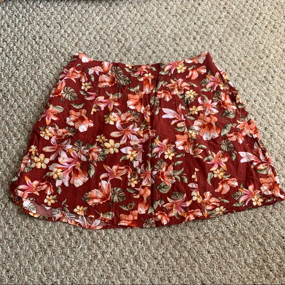 Rust Colored Skirt and Shirt Set from Garage - Size Medium - Picture 2 of 11